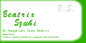 beatrix szuhi business card